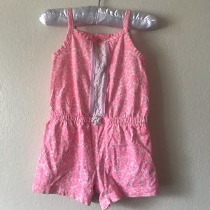 3/$25 Bright Pink Floral Romper Carter’s 9m